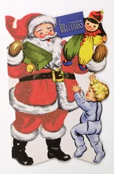 Father Christmas, Victorian Christmas card